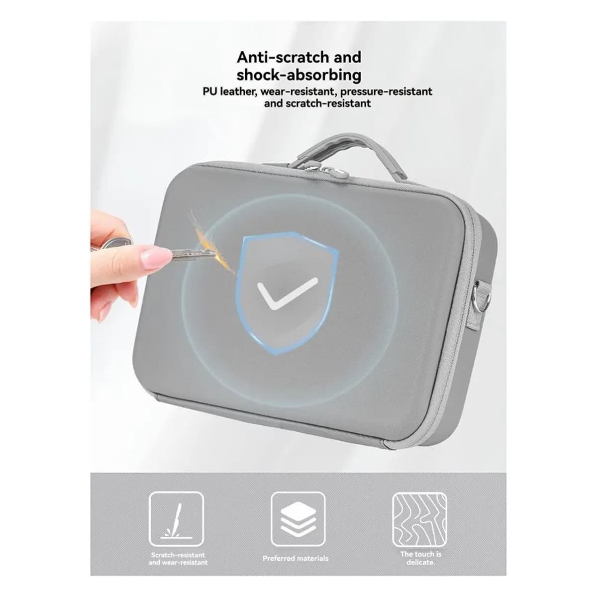 Custodia Protettiva per DJI Action 6, Borsa per Trasporto Fotocamera d'Azione, Custodia Protettiva per Action 6, Borsa Accessori Nera