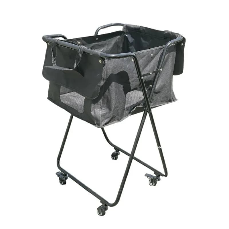 Peak ball multi-function collection cart Portable folding tennis ball pickup cart Large-capacity mobile storage cart