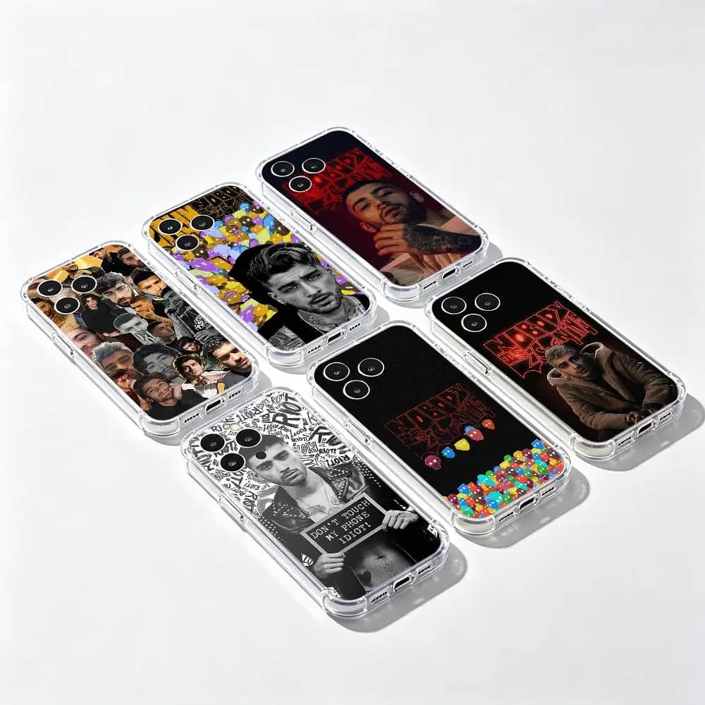 Cover Morbida Trasparente IMD Singer Zayn Malik per iPhone 17 16 15 14 13 12 11 PRO MAX PLUS Mini