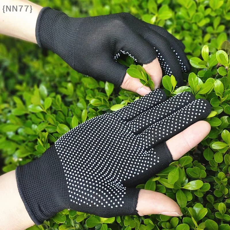'NN77-M3'Anti-slip nylons for men and women, for outdoor riding, sports, fitness, breathable, anti-slip, with sun protection, half finger gloves
