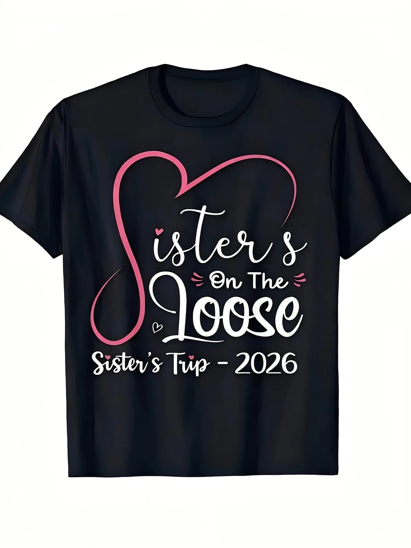 T-shirt con motivo Sister Tour 2025 - T-shirt casual unisex, 100% cotone, manica corta e girocollo