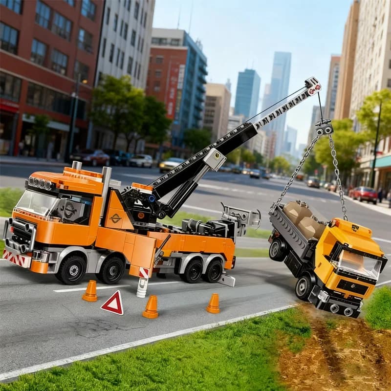 Set di Costruzioni Modello Gru a Torre Urbana Pesante Serie 2026, Regalo di Natale e Halloween
