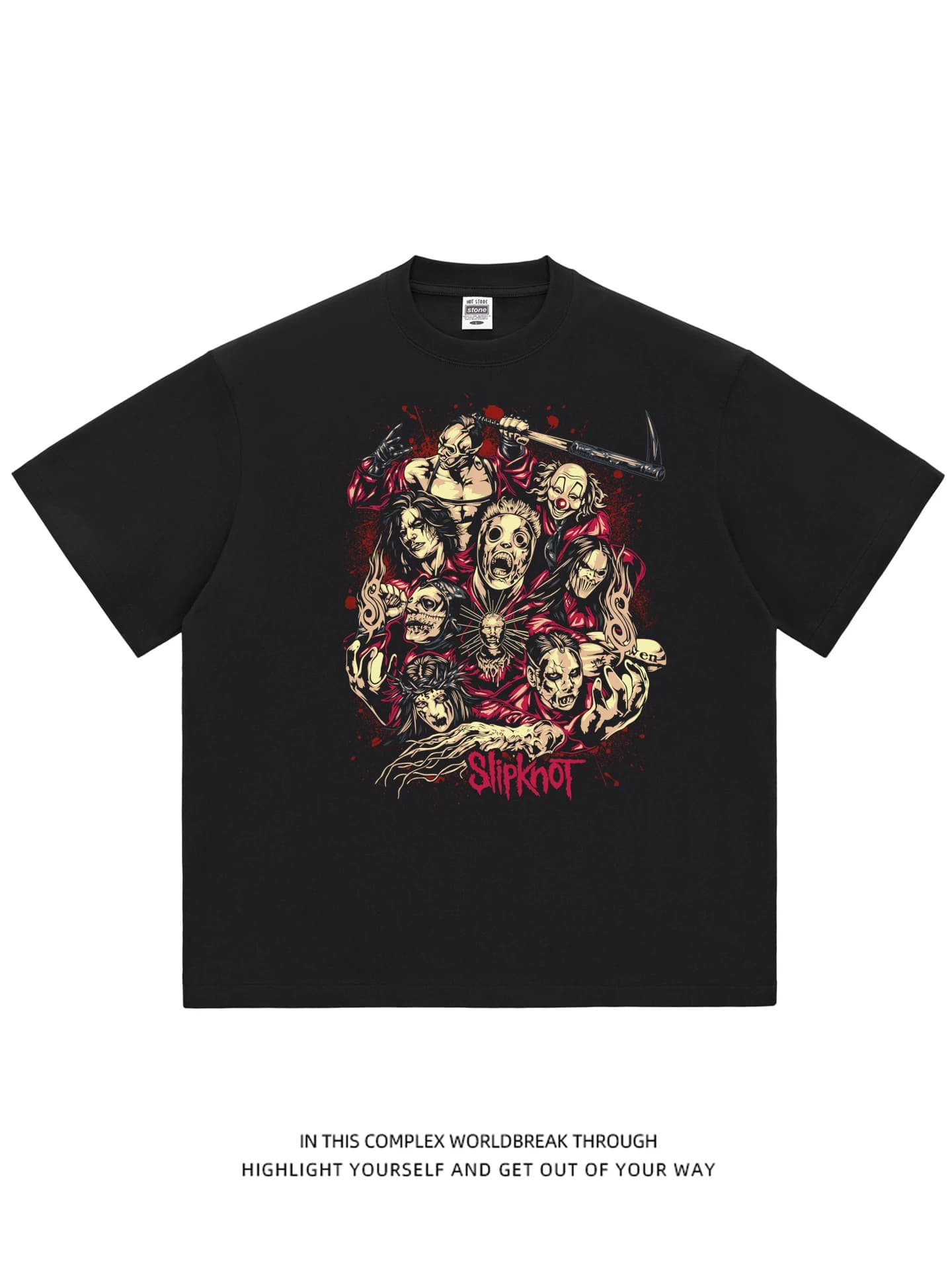 HotStone Club Rockabilly Short Sleeve T-Shirt New Wave Rock Cotton Youth Fashion Summer Breathable Sweat Absorbent Wear Resis...
