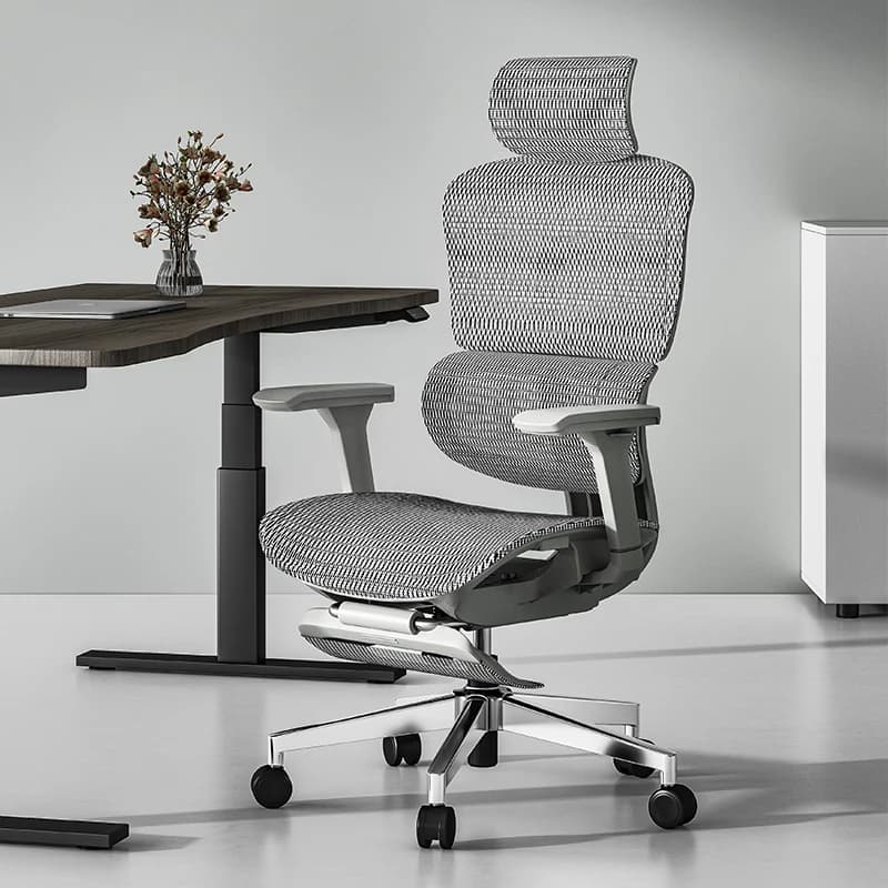 Sedia ergonomica A2 Sedia girevole dal design moderno per casa e ufficio con comodo schienale e protezione per la vita per i giochi