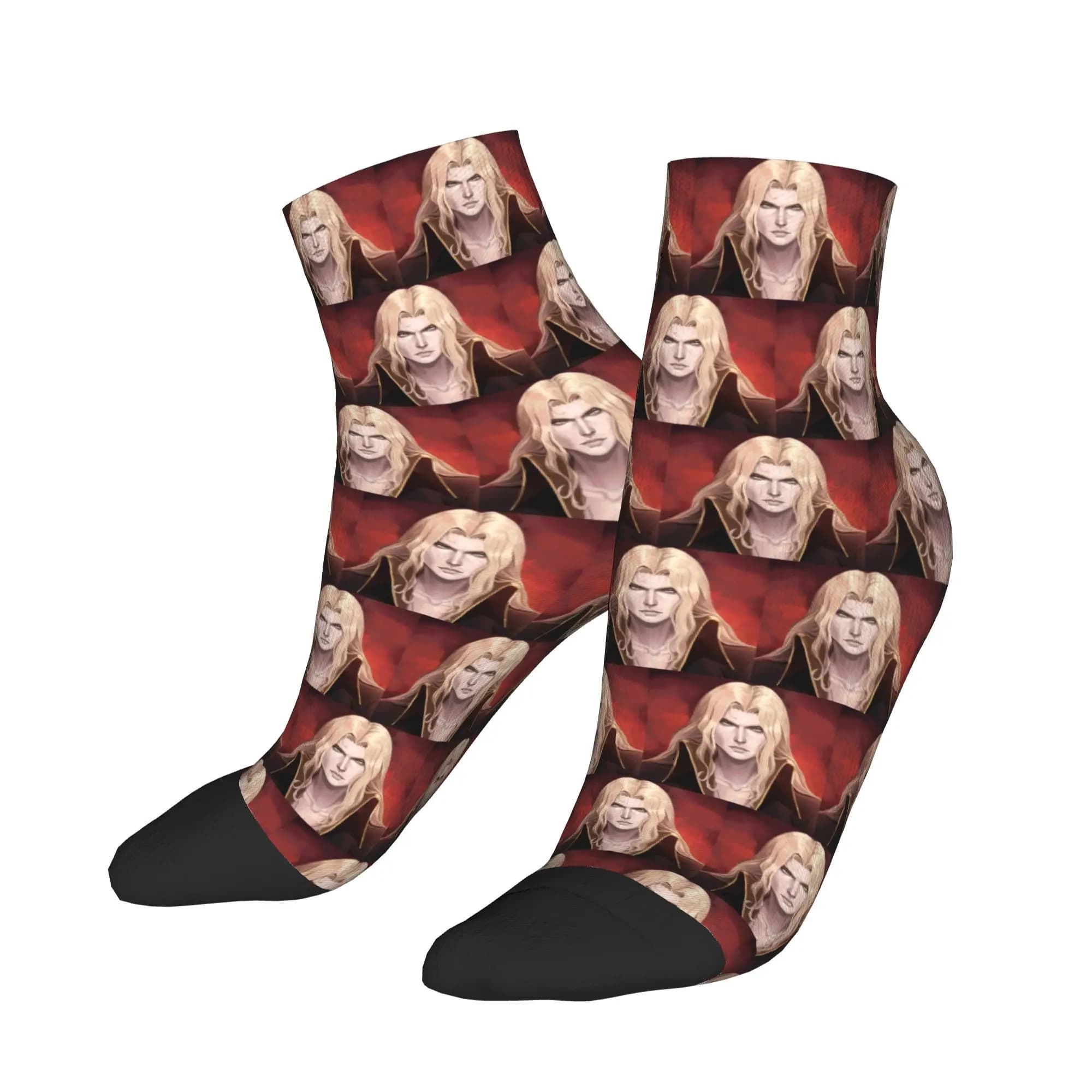 Alucard Fanart castlevania Calzini Harajuku Calze super morbide Calzini per tutte le stagioni Accessori per regali per uomo e donna