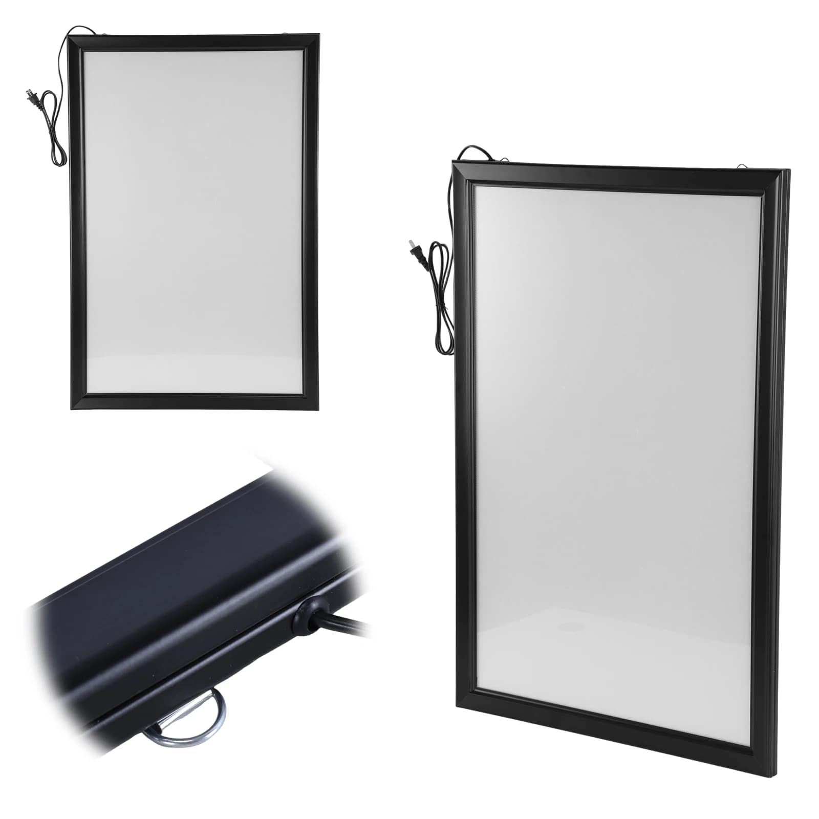 Cornice LED per Poster 40x60cm / 60x90cm, Scatola Luminosa a LED con Dimmer per Quadri e Immagini, Display per Segnaletica Digitale