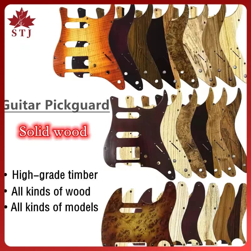 Battipenna per chitarra elettrica SSH in legno massello, protezione antigraffio per piastra per chitarra SSS, accessori per chitarra