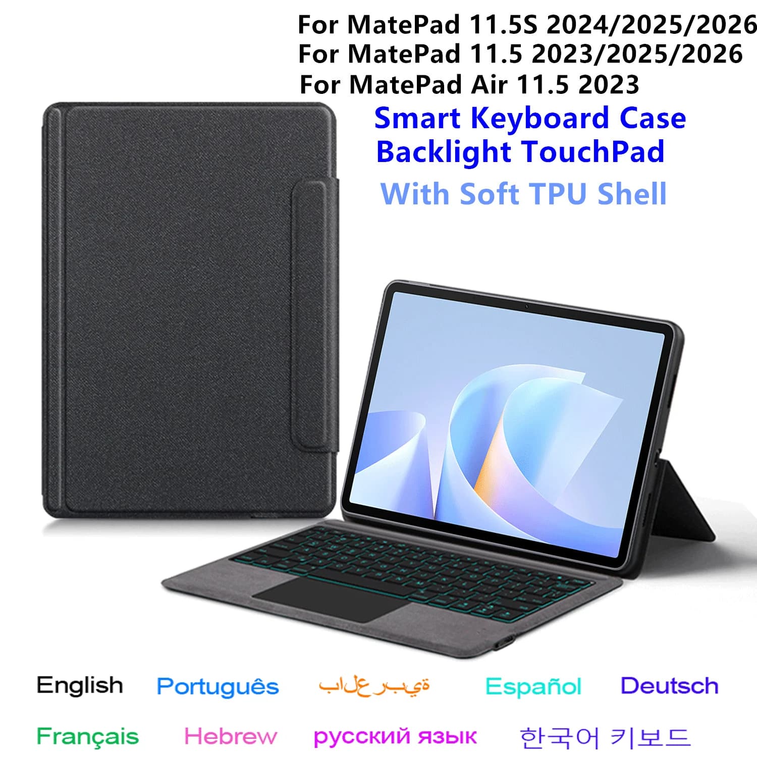 Magic Keyboard Case for HUAWEI MatePad 11.5S 11.5 S 2024 2026 Tablet Smart Keyboard Cover For MatePad 11 5 11.5" Case Funda 2025