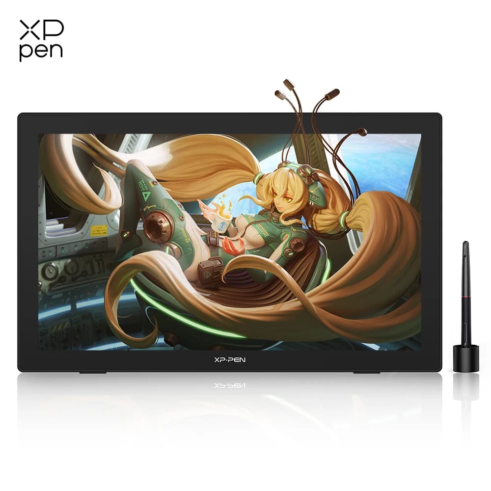 XPPen Artist 24 Display da disegno FHD Monitor per tablet grafico da 23,8 pollici con supporto regolabile Supporto 132% sRGB 60 Inclinazione Windows Mac