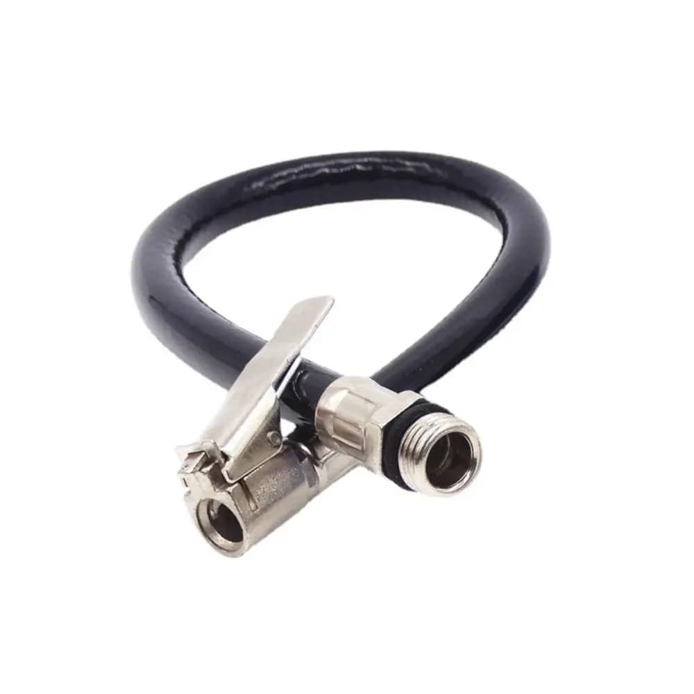 Tubo di Prolunga per Gonfiaggio Rapido Pneumatici Auto con Clip di Bloccaggio in Rame, Tubo per Compressore d'Aria, Tubo di Prolunga per Pompa Gonfiabile