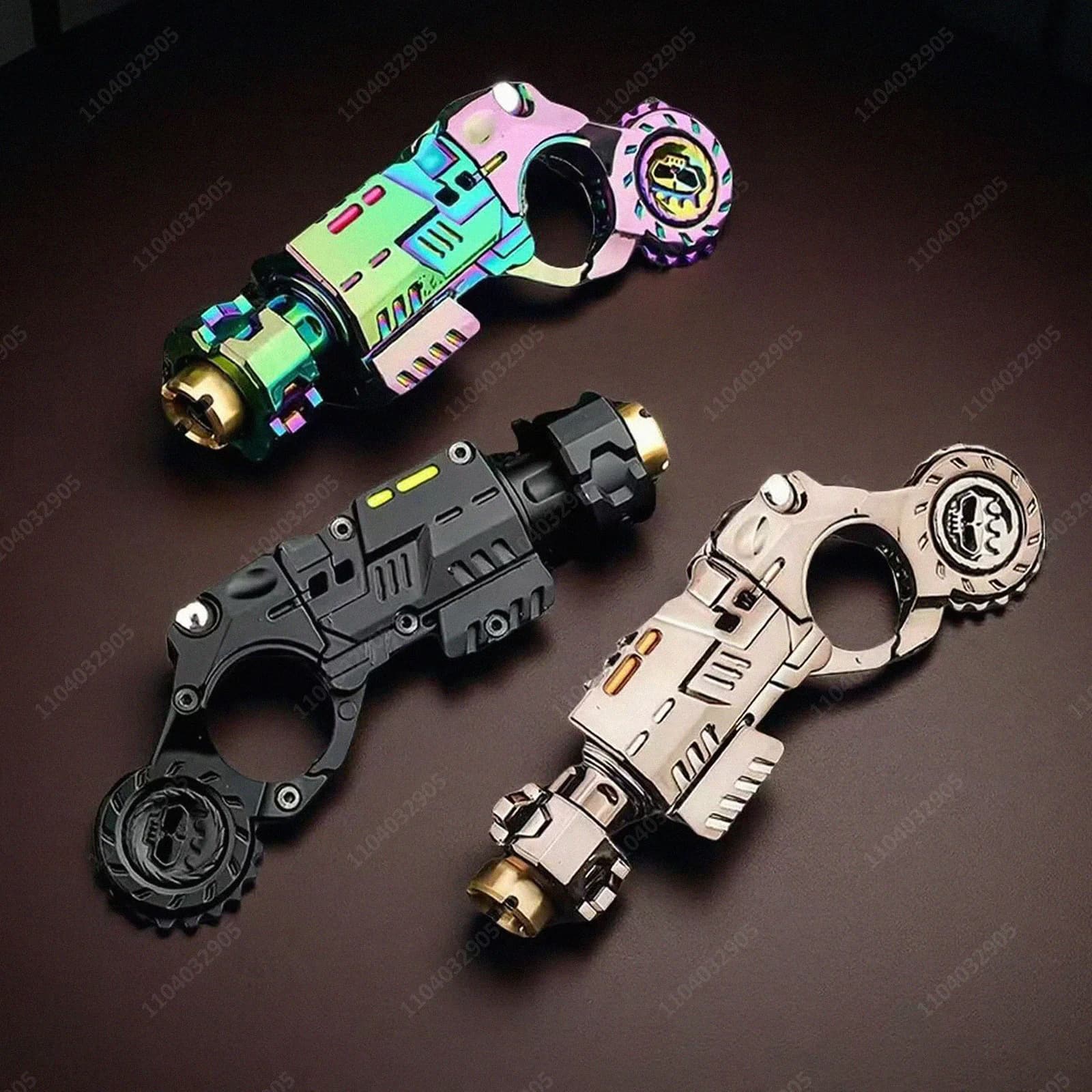 EDC Pistola Tattica Giocattolo Fidget Spinner Ejectable Shell Giocattolo Agitarsi Gear Gadget Sollievo dallo stress Anti-ansia Giocattolo per Adulti Regalo