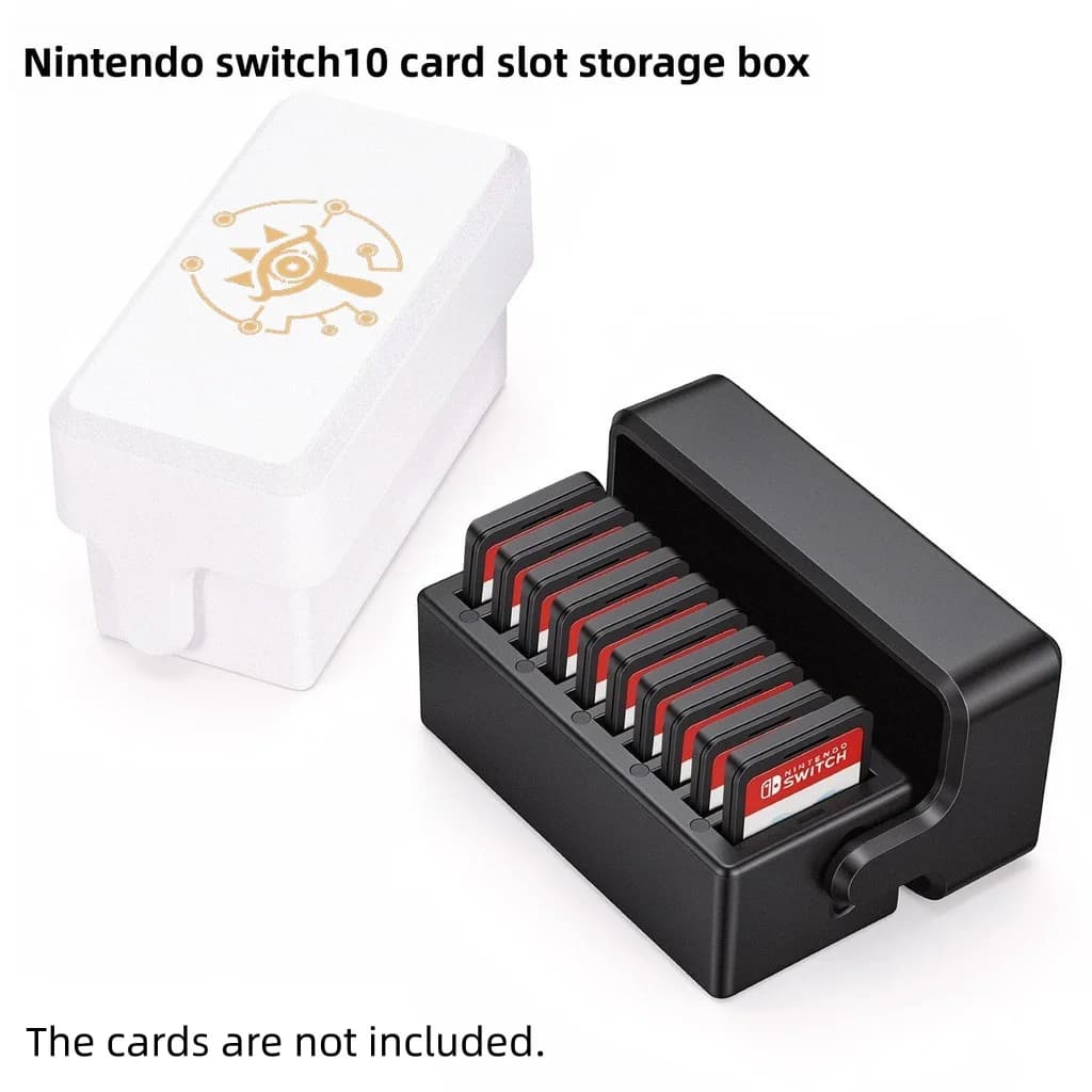 Switch 2 Game Cards Holder for Nintendo Switch 2/1/OLED Games & Micro SD Cards, Switch Game Card Case with 10 Game Card Slots