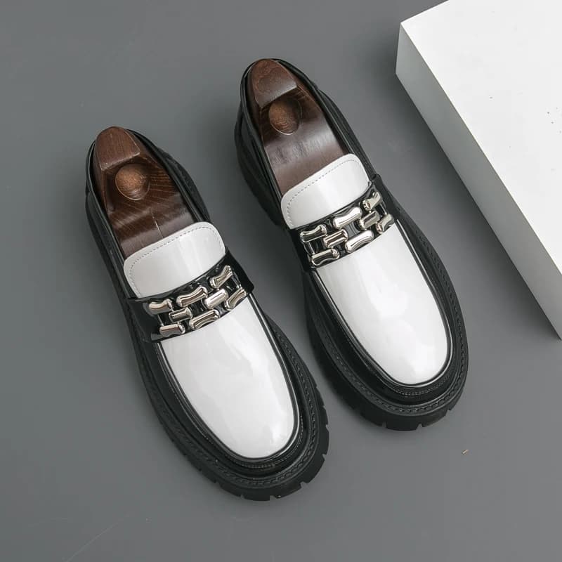 Men Loafers PU Thick Sole Comfortable Business Casual Men Shoes Size 39-47