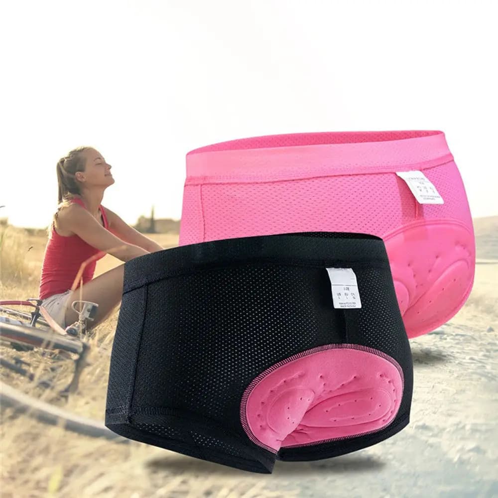 Pantaloncini Anti-sudore da Ciclismo per Donna, Slip da Bici con Imbottitura in Gel 3D, Intimo da Ciclismo