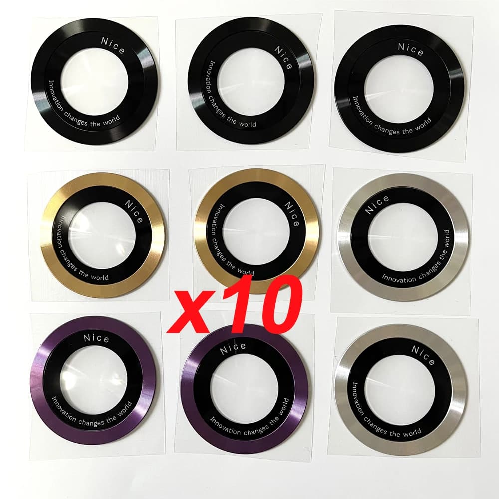 Anello per piastra magnetica da 10 pezzi Supporto adesivo universale in metallo Caricatore wireless Lamiera per piastra metallica per supporto magnetico per auto