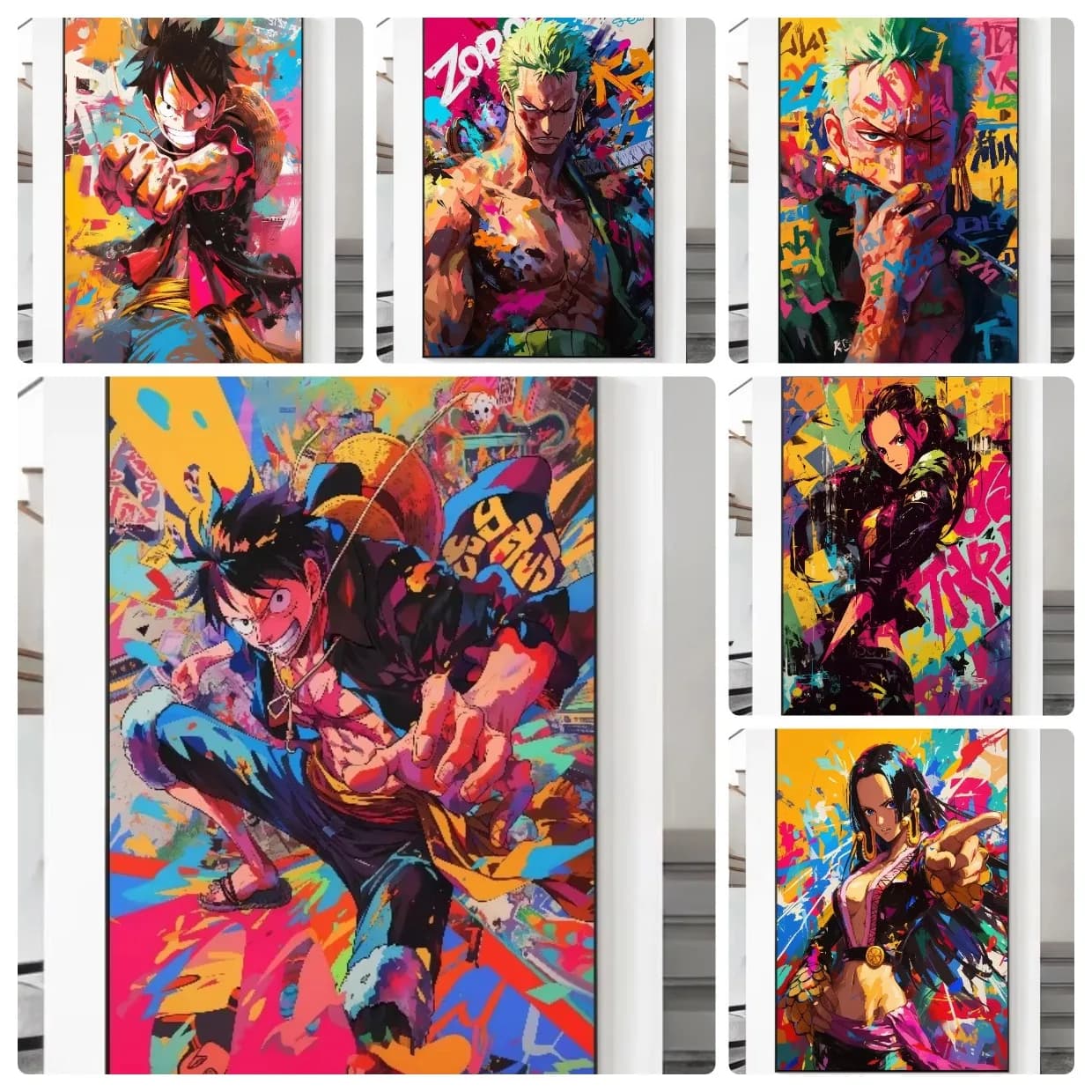 Anime One Piece Character Jigsaw Puzzle 500/1000/1200/2000PCS No Frame DIY Puzzle Game Anime Art Picture Home Decor Present