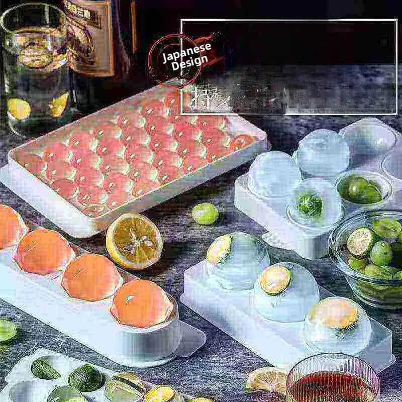 Stampo per Cubetti di Ghiaccio Rotondi Grandi, Marca Kokubo, Utensile da Cucina per Whisky e Cocktail