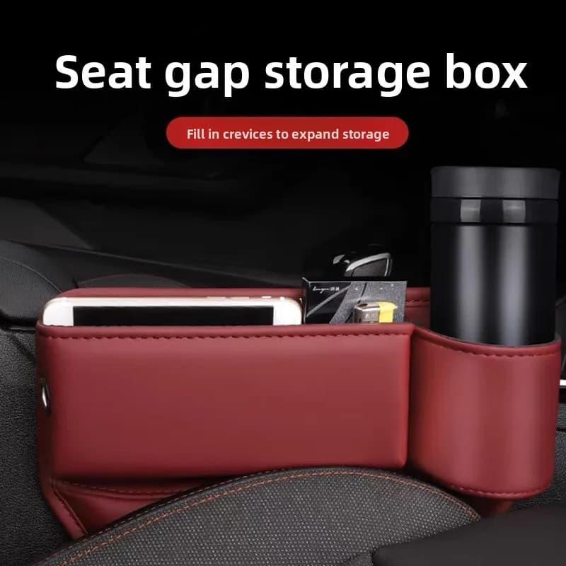 For Proton X70 2018 ~ 2020 Car Seat Gap Filler Storage Box with Kit Holders Portable Pocket Organizer Case Interior Accessories