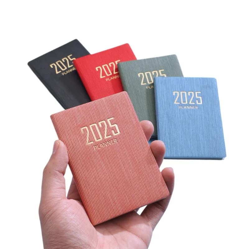 Agenda A7 2026 Portatile Tascabile con Calendario, Quaderni, Diario, Planner Settimanale per Studenti
