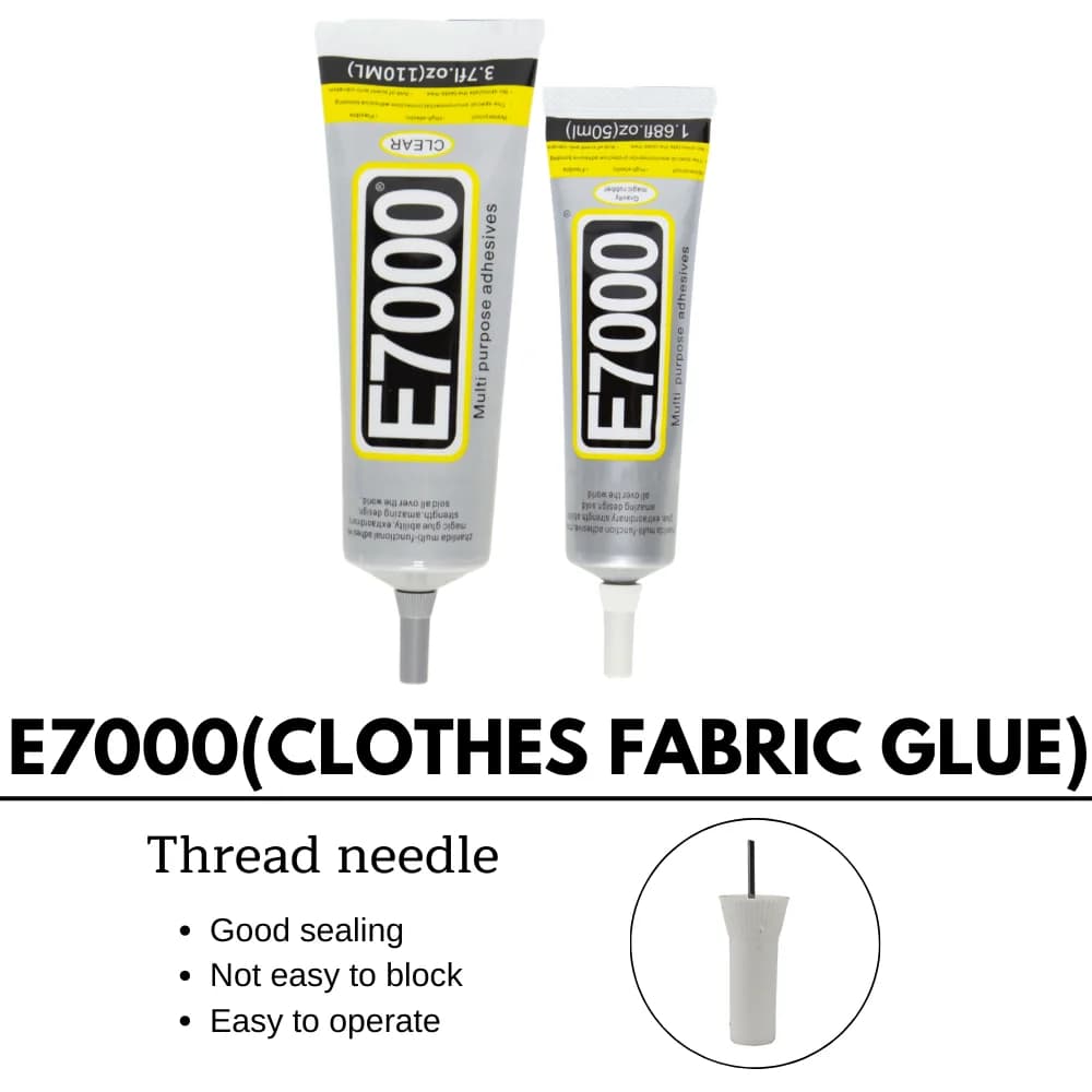 1 pz DYM E7000 50/110ML Trasparente Contatto FAI DA TE Panno In Fibra Tessuto Adesivo Multiuso Abito Da Sposa Borsa In Pelle Diamante colla di vetro