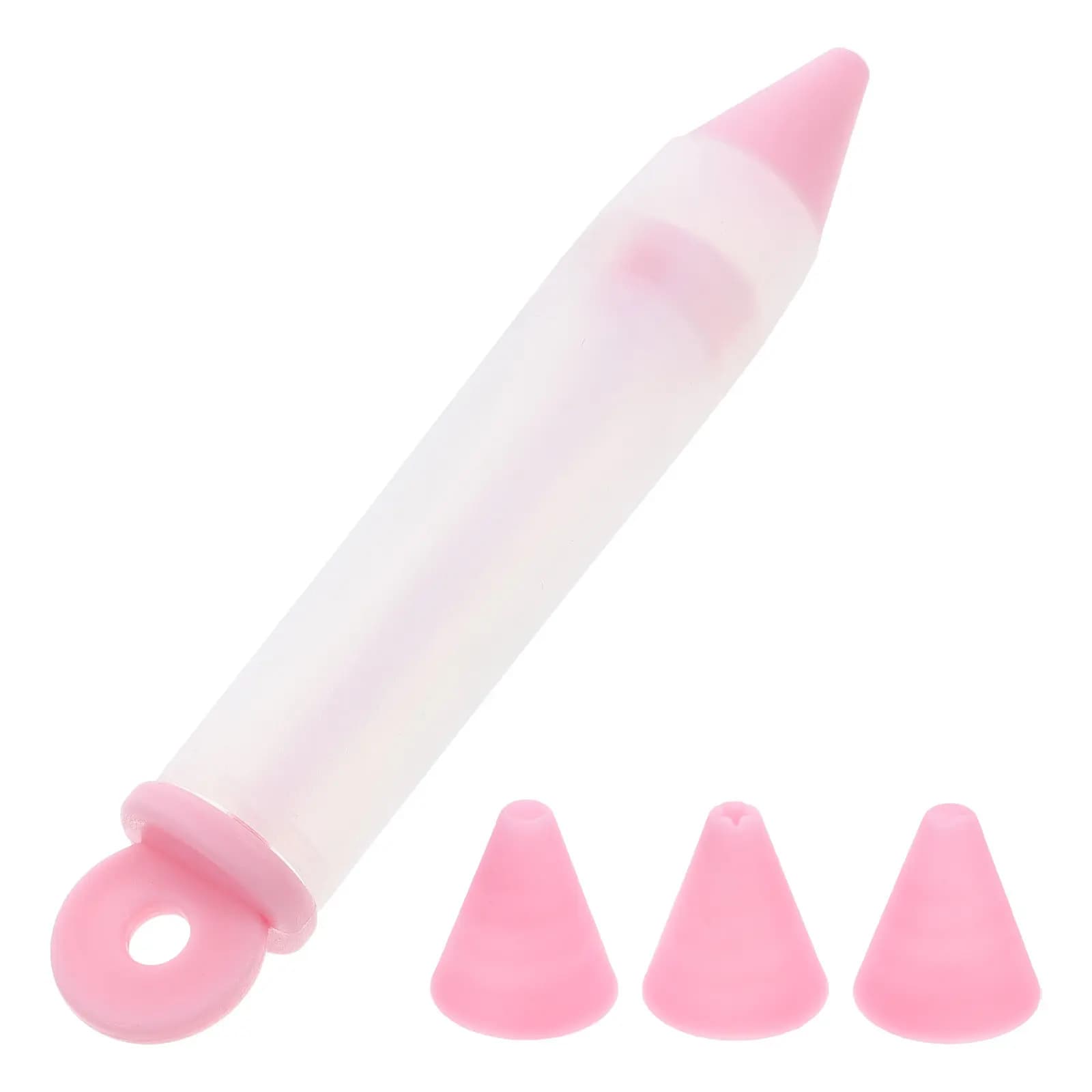 Set of 1 Silicone Decorative Pen for Cake with Stackable Ugello, Fai-da-Te Tool for Cake Decoration, Biscuits and Pastry