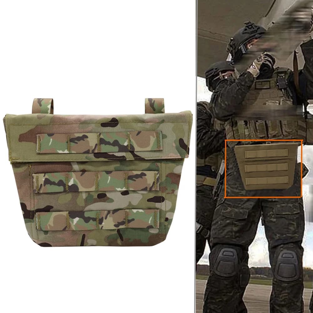 Gilet tattico protezione del cavallo pannello della piattaforma addominale inferiore Molle LAP inguine Bag per AVS JPC CPC accessori per gilet da caccia