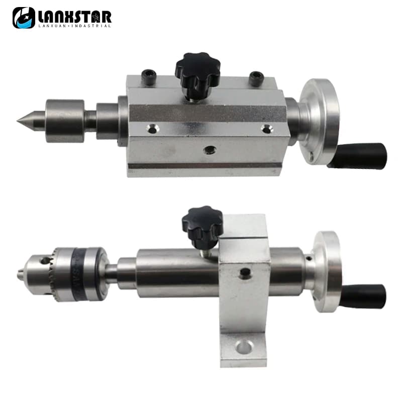 Contropunta di perforazione multifunzione Live Center Silver Metal con artiglio per Mini tornio girevole Center accessori Chuck
