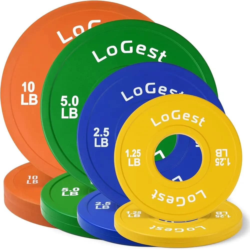Set di 2 Piastre o Barre Pesi per Allenamento della Forza - Miglioramento dell'Equilibrio e delle Prestazioni, Disponibili con Incrementi da 0,50 LB a 10 LB