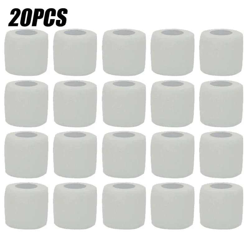 1/12/20 Pz Bianco Sport Auto Adesivo Fasciatura Elastica Wrap Tape Elastoplast Per Ginocchio Supporto Pad Dito Caviglia Palmo