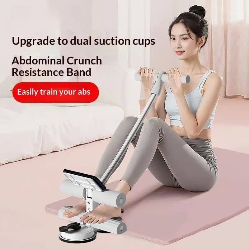 Double suction sit up support equipment, stable abdominal training coach with indoor gym shooting rope, central force aid