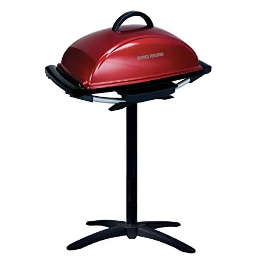 Indoor Outdoor Electric Grill, Non-Stick Grill Griddle Plate, Healthy Grilling Drip Tray Reduces Fat, Portable Barbeque