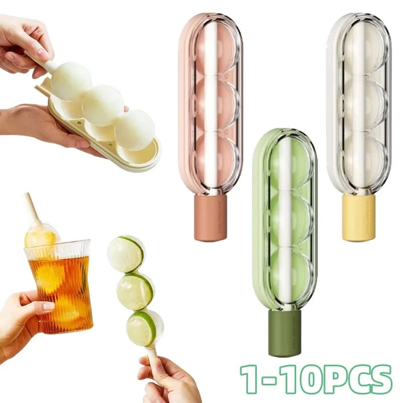 Stampi in Silicone per Ghiaccioli Facili da Sgusciare, 1-10 Pezzi con Cannuccia, per Gelati Fatti in Casa, Stampi Riutilizzabili per Ghiaccioli Estivi