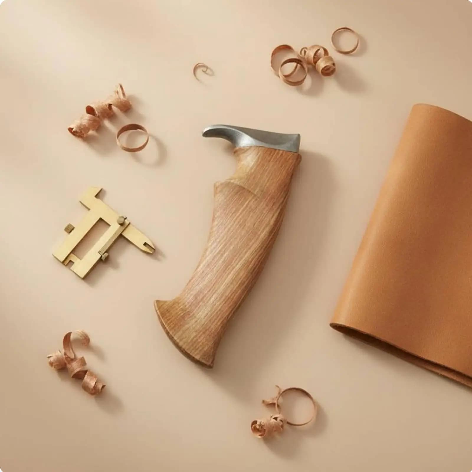 Handle Material Customizable Wooden DIY Assembly Tool Handle Panels for DIY Wood Block Mini Build Wooden