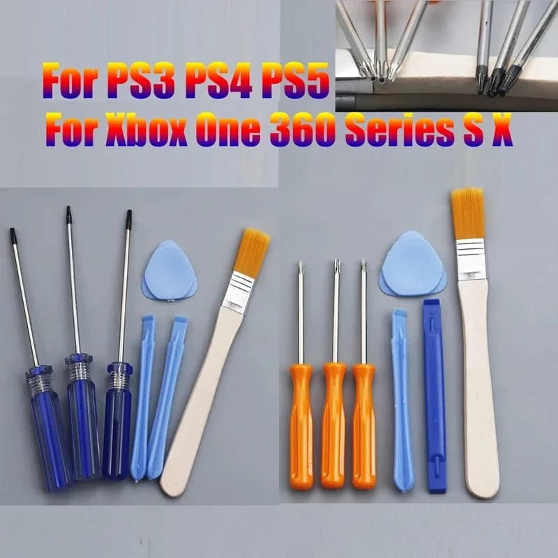 Per Xbox One 360 PS3 PS4 Serie PS5 Cacciavite Torx T6 T8 T10 Cacciavite di sicurezza Foro antimanomissione Riparazione Set di strumenti di apertura