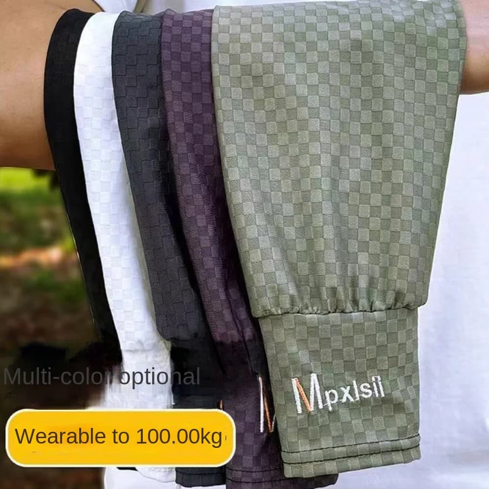 Protection for Breathable Arm Long Sleeves Ice Silk Covers for Elastic Solar Protection Square Sleeves Ice Sleeves Summer Slim Cycling Gloves
