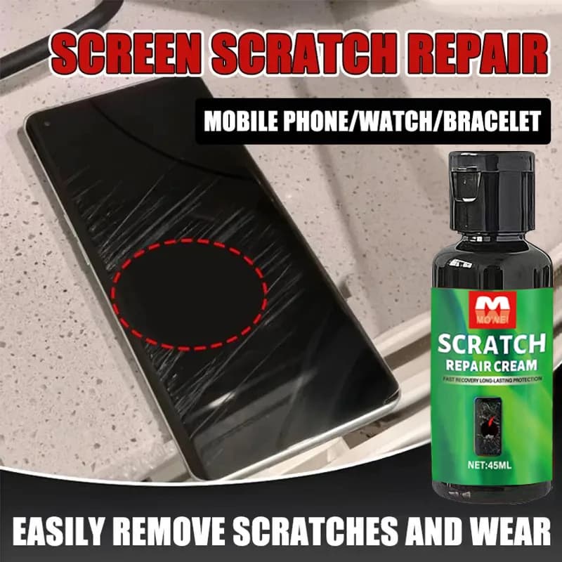 Screen Scratch Repair Paste - Professional Formula Removes Fine Scratches from Phone Screens, Tablets, Smartphones, Laptops