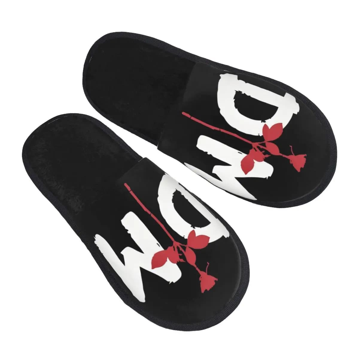 Pantofole Personalizzate Depeche Mode per Donne, Morbide in Memory Foam, Stile Rock Band, Slip-On per Camera da Letto