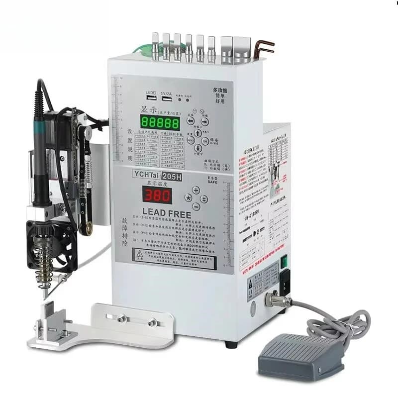 saldatrice a filo semiautomatica interruttore a spina aeronautica striscia luminosa circuito tallone leggero pedale testa saldatore