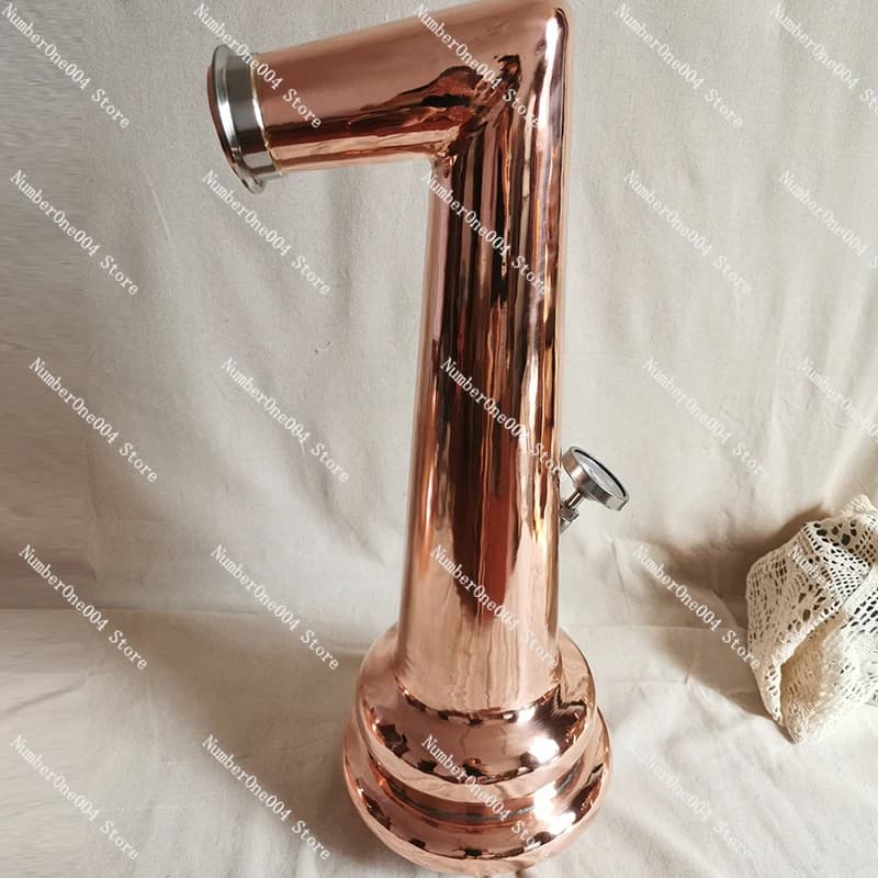 Distillatore in Rame da 20L per Distillazione Fai-da-te di Acqua, Vino, Brandy e Oli Essenziali - Kit Distillatore a Collo Lungo