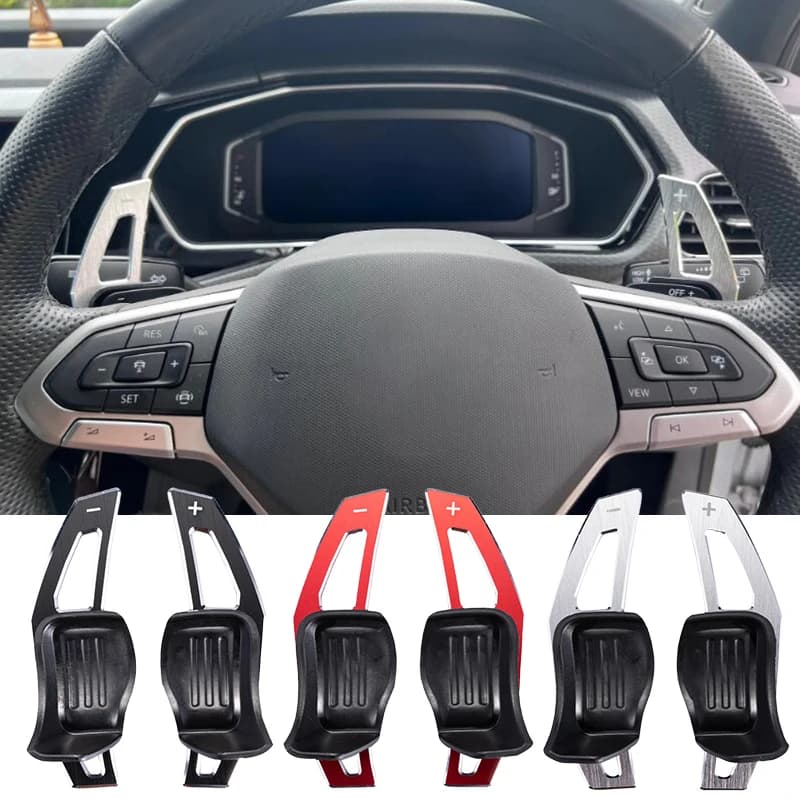 Copertura per estensione leva del cambio al volante per VW Golf 5 6 MK6 GTI R Jetta MK5 Passat B6 B7 CC Polo Sharan Tiguan Seat Leon DSG