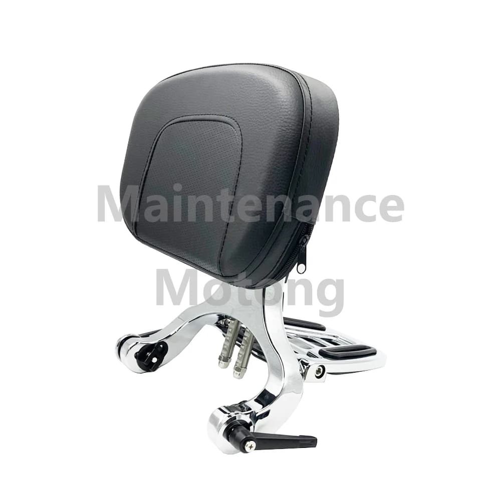 Multipurpose passenger backrest for motorcycle with folding carrier