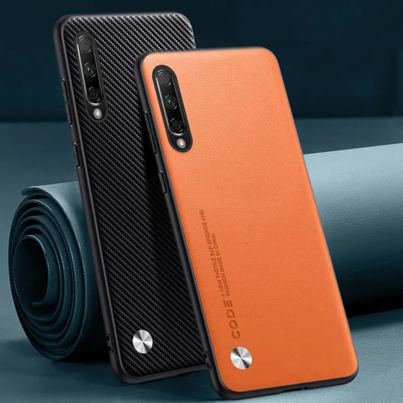 Luxury PU Leather Case For Huawei Y9S Back Cover Matte Silicone Shockproof Protection Phone Case For Huawei P Smart Pro 2019