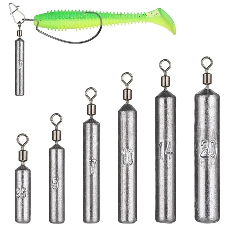 5 pcs/lot fishing baits Sinker 3.5g 5g 7g 10g 14g 20g fishing weight platina water drop weight fishing equipment accessories tool