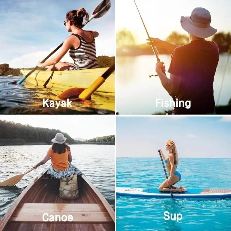 6Pcs Kayak Canoes Paddles Rubber Drip Rings Rubber Kayak Guard Oar Drip Rings