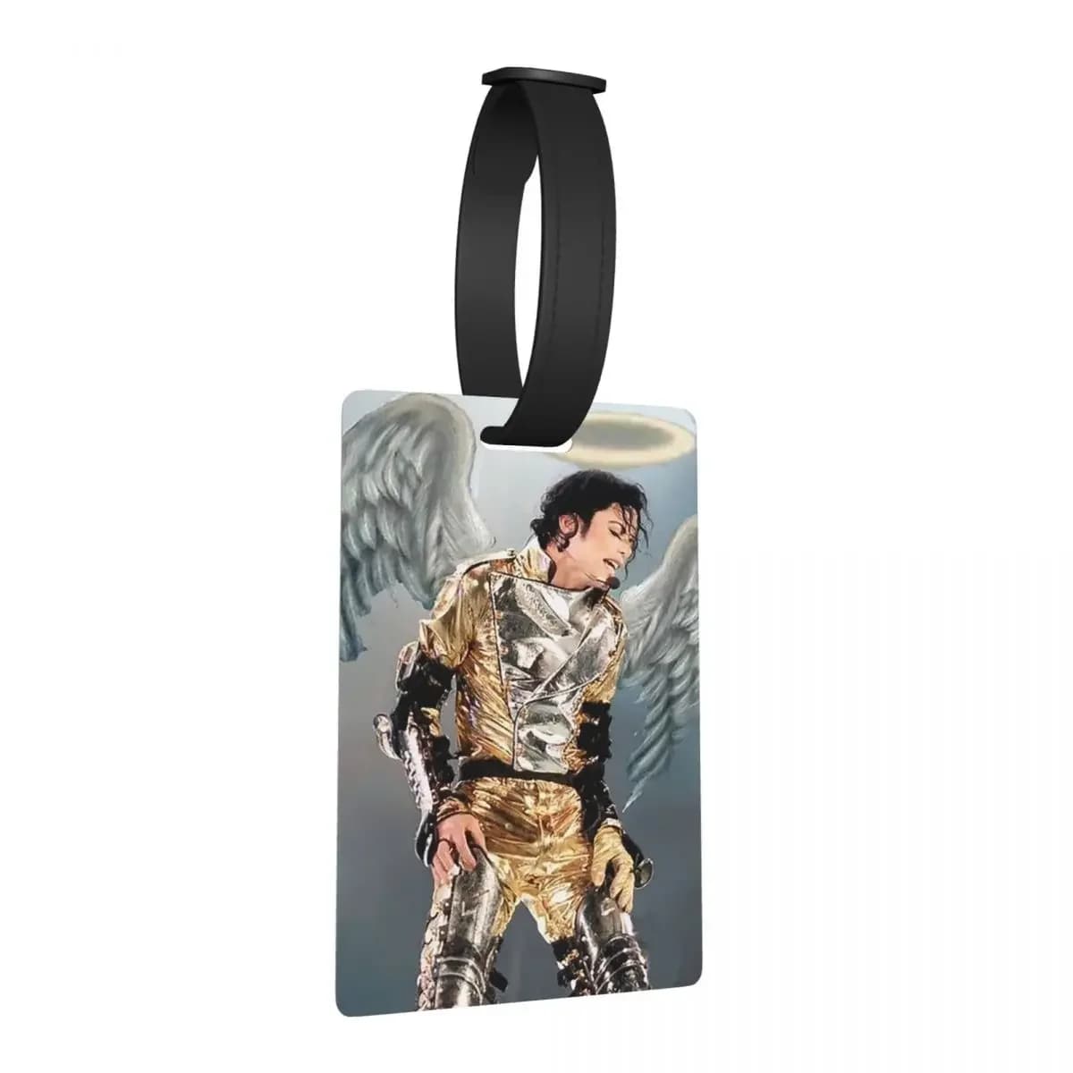 Michael Jackson Etichette per bagagli Accessori per valigie Moda da viaggio Etichetta per imbarco per bagagli Porta etichette ID Nome Indirizzo