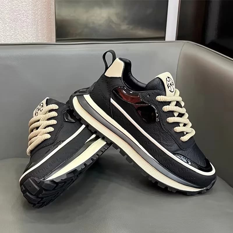 Men's Anti-Slip Men's Shoes - Low Shoes with Flat Laces for Daily Use and Casual