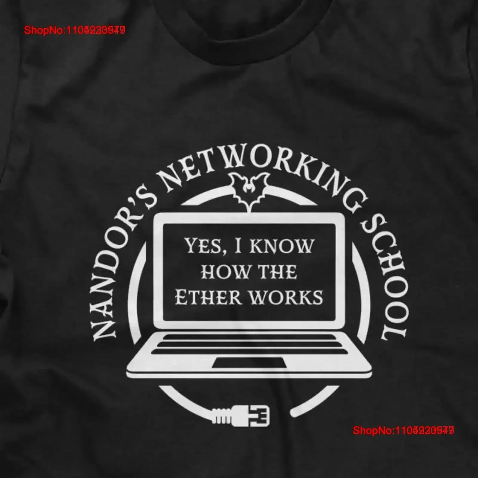 T-shirt da uomo della scuola di rete di Nandor o grafica lavata vintage divertente della cultura pop Versatile allungata traspirante morbida homme