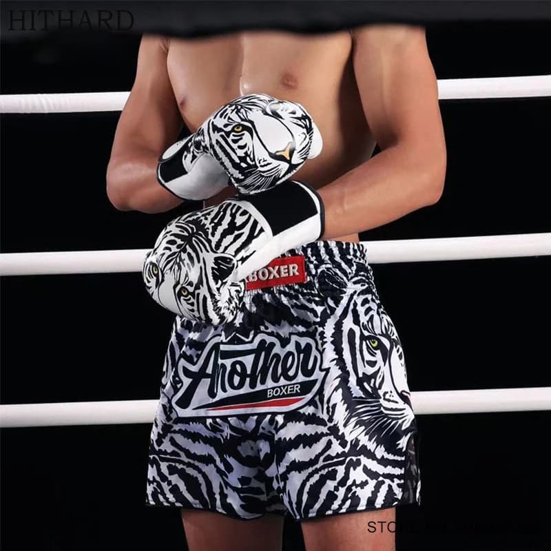 Guantoni da boxe professionali Hook & Loop Sparring Muay Thai Guanti Borsa pesante in pelle Punzonatura Speedbag Allenamento Kickboxing MMA Gear
