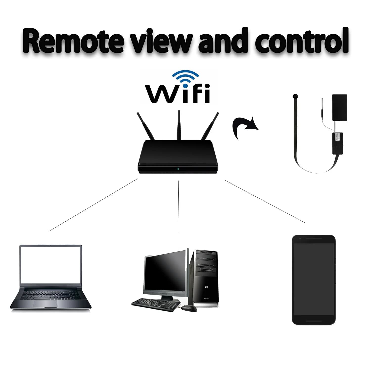Mini telecamera WI-FI fai da te HD 1080P 120 ° Scheda SD grandangolare e supporto per archiviazione cloud Registratore con rilevamento del movimento per visione notturna