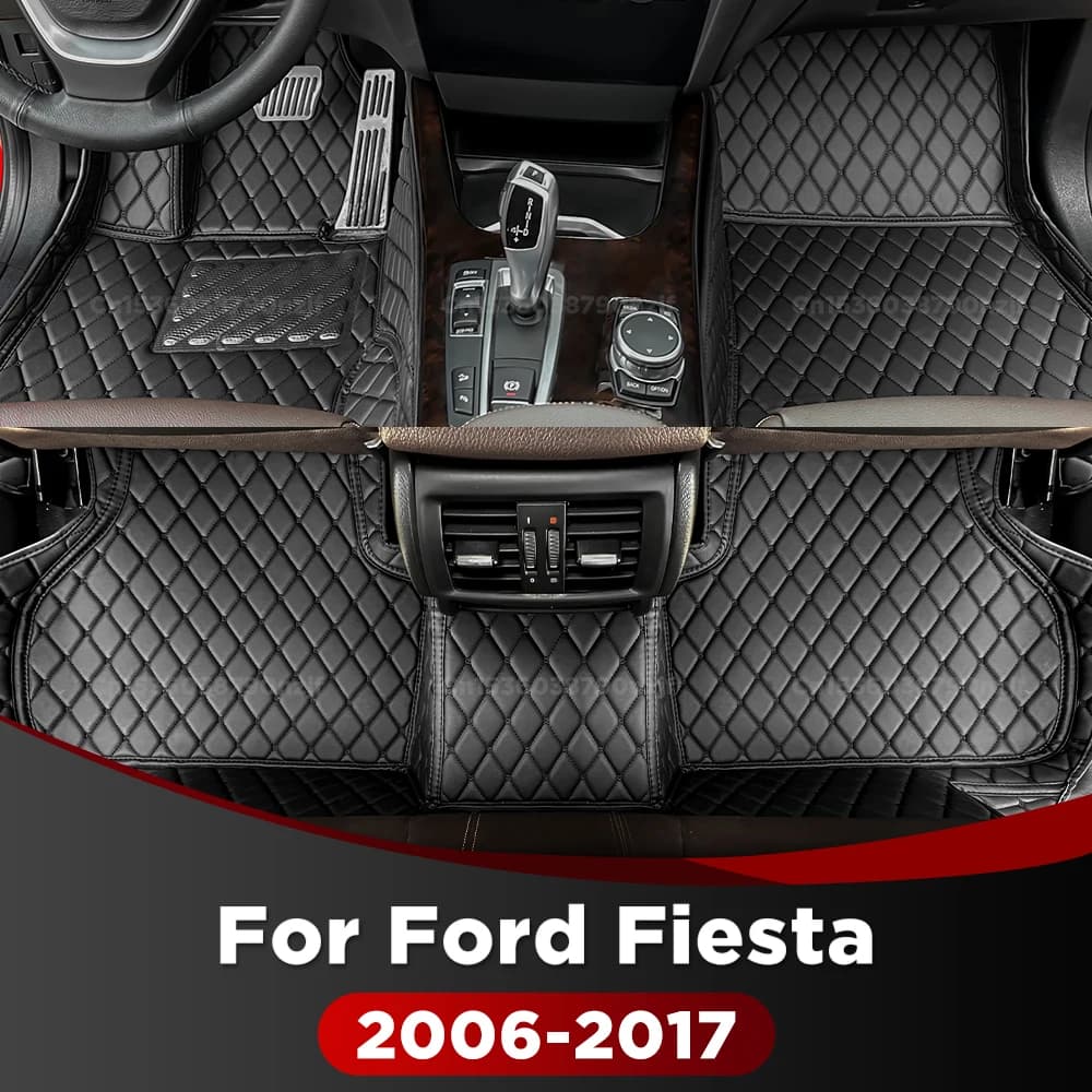 Per Ford Fiesta 2006-2017 Personalizzato Tappetino per auto Automobile Tappeto Copertura Accessori interni Protettivo 2021 2020 2019 2018 2017